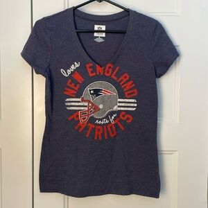 NFL New England Patriots navy tee size small